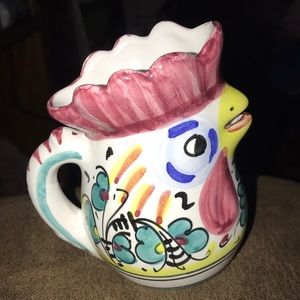 Like NEW,  with Original bottom stamp Rooster Creamer by Sambuco Mario